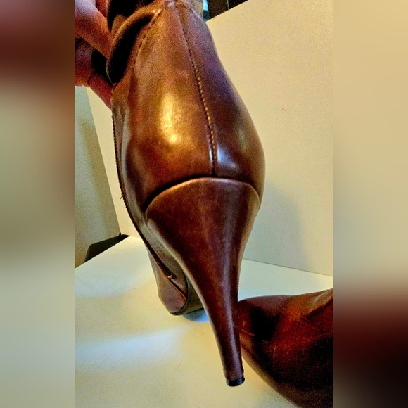 VINTAGE 90S LIKE NEW WORTHINGTON LEATHER BOOTIES SZ 10 lot 0007. - Picture 6 of 10